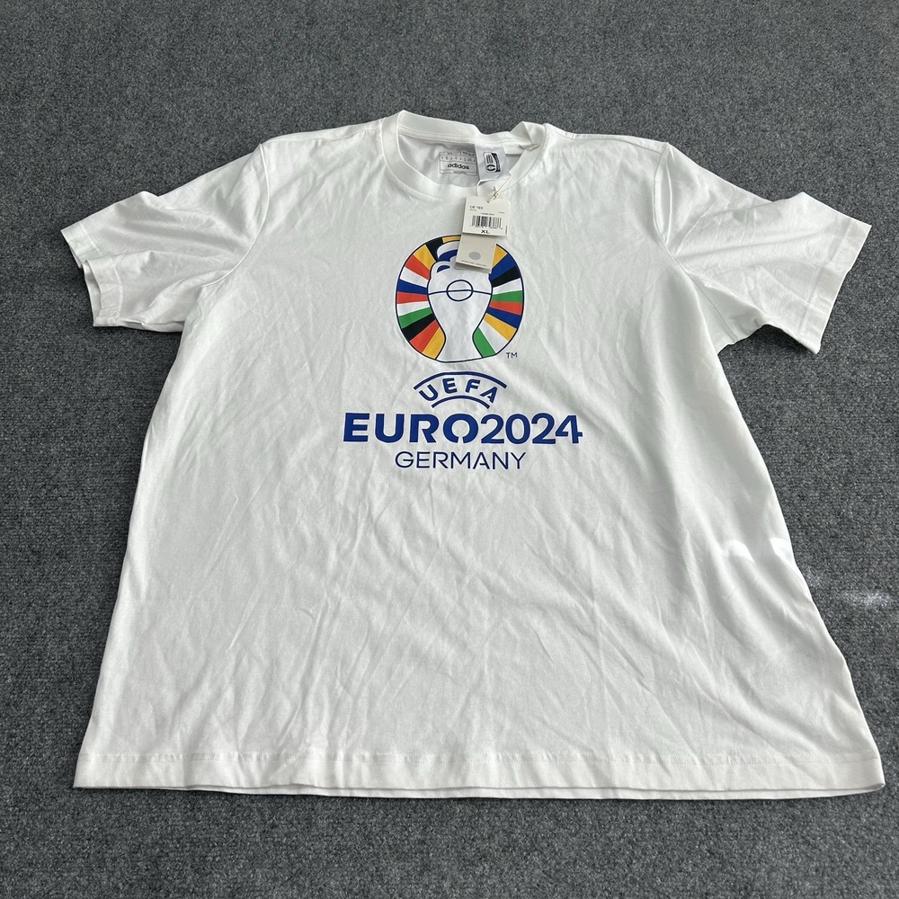 Adidas UEFA Euro 2024 Germany -white ‎ T-Shirt Size XLarge NWT